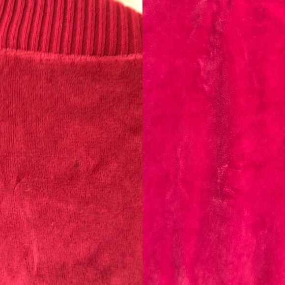 Evan-Picone Pink Faux Velvet Zip up jacket - Picture 8 of 8